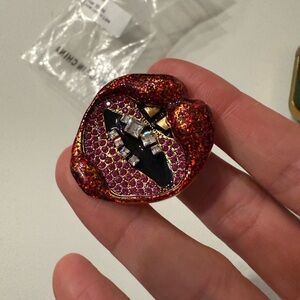 Marc Jacobs Red and Black Women's pin